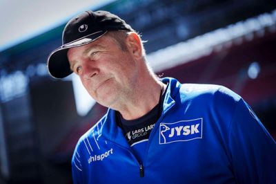 SIF-træner Kent Nielsen ses her ved det obligatoriske pressemøde i Parken dagen før dagen.