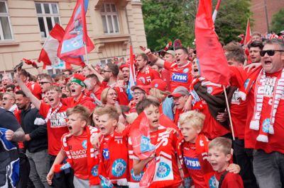 Silkeborg IF fans går her til Parken.