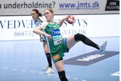 Julie Jensen scorede seks mål og udlignede på et straffekast 56 sekunder før tid. Foto: Jakob Stigsen Andersen.