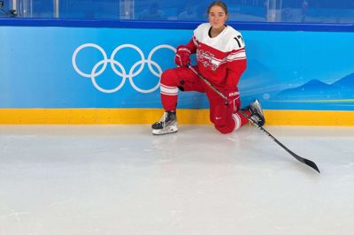 Sofia Skriver fik sammenlagt i omegnen af 20 minutter på isen i de fire OL-kampe, som Danmark spillede. Privatfoto.