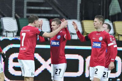 Sebastian Jørgensen og SIF vandt sikkert i forårspremieren. Foto: Henning Bagger/Ritzau Scanpix