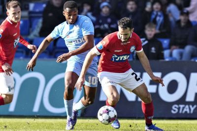 André Calisir og SIF havde det svært i Randers. Foto: Henning Bagger/Ritzau Scanpix