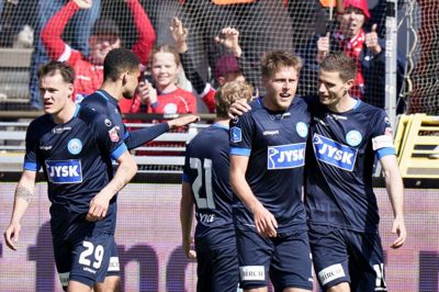 Nicolai Vallys leverede en flot assist i sejren over AaB. Foto: Henning Bagger/Ritzau Scanpix