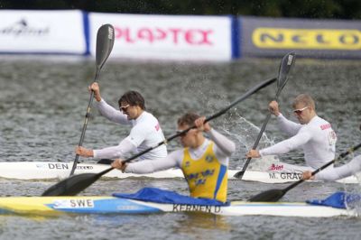 Simon Schudt-Jensen og Morten Graversen (til højre) vandt sidste år VM-sølv på hjemmebane i Bagsværd, og i weekenden var duoen ikke langt fra at kopiere den bedrift i Canada. Foto: Keld Nanvtoft/Ritzau Scanpix