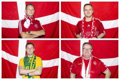 Øverst fra venstre: Hans Krabbe, Jørn Just. Nederst fra venstre: Michael Helligsø, Brian Larusen
