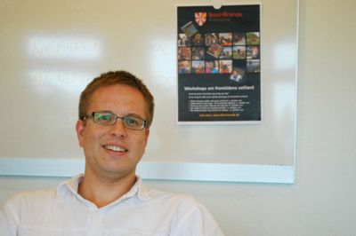 Mads Ballegard - en travl mand i øjeblikket før det går løs med workshops