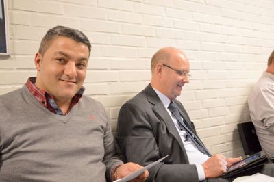 Steen Hebsgaard. Ümit Acar - her sammen med borgmester Carsten Kissmeyer - ved opstillingsmødet