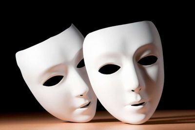 Masks with theatre concept