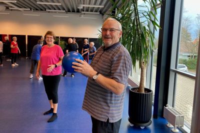 Stadig flere seniorer dyrker motion i idrætsforeningerne som her hos BMS i Sdr. Felding. Idrætten i Herning er tæt på at have halvdelen af kommunens borgere som aktive medlemmer.