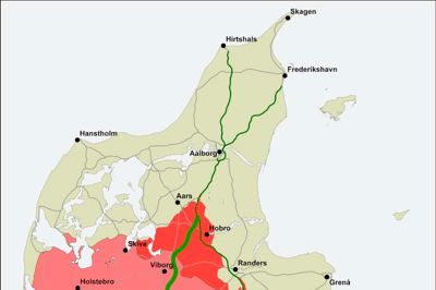 Hærvejsmotorvejen vil åbne mulighederne for at tiltrække langt flere til virksomhederne i blandt andet Brande-området. Skitse: Hærvejskomitéen