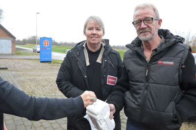 Pia og Tonny Nielsen fra Ikast var på tur i den nordlige bydel. Foto: Steen Hebsgaard