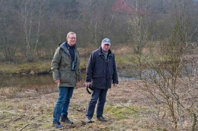 To ildsjæle og natur-elskere, Niels P. Brøgger og Bo Daugaard i den natur, de holder så meget af.