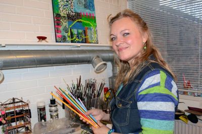 Birgitte Haugaard har altid brugt farverne som vejen til fordybelse