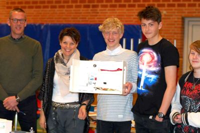Fra venstre Thomas Evers, Tracey Museth Gregersen, Stefan, Magnus og Nicole fra Hestlund Efterskole?foto privat