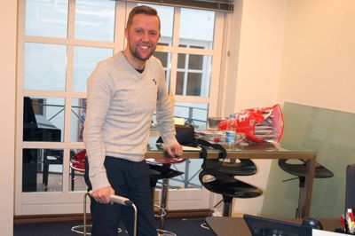 Ole Bitsch pakkede i fredags sit habengut på Ikast Avis og rykkede ind til nye udfordringer på Herning Folkeblad. ?Foto: Thomas Vang sørensen