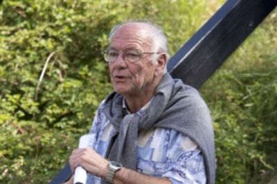 Inden sin død nåede Hans Erik Hansen at medvirke ved genindvielsen af den udsmykkede tunnel under jernbanen ved Bøgevænget, i folkemunde kaldet "HE's undergang" (arkivfoto: Per Andreasen).