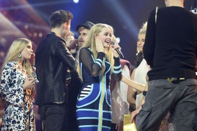 Vinderen af X Factor 2015 er 15-årige Emilie Esther fra Aalborg. Sejren tog hun i en udsolgt Boxen i Herning. Foto: Mogens Flindt / POLFOTO