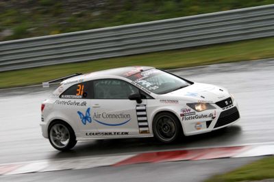 Regnvejret passede Nicki Kristensen ganske godt. ?Foto: Keld Dohm