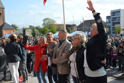 Byrådet var med - her ses Kirsten Hoffmann, Birthe Sørensen, Preben Christensen, Anne-Grethe Sørensen og Helle Mathiasen