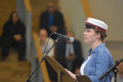 Årets elevvtaler Julie Fløe Aaskov
