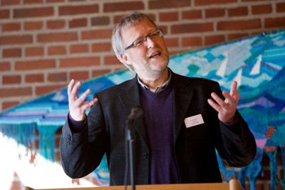 Poul Erik Knudsen blev officielt indsat ved to gudstjenester søndag. ?privatfoto