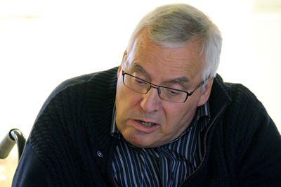 Fungerende formand, Holger Laursen, var den eneste, som opstillede til valg af ny bestyrelse. Derfor må der nu en ekstraordinær generalforsamling til. Foto: Kim Kristensen