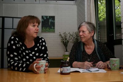 Anne-Margrethe Andersen - tv - sammen leder af Frivilligcentret i Ikast-Brande, Charlotte Holleufer