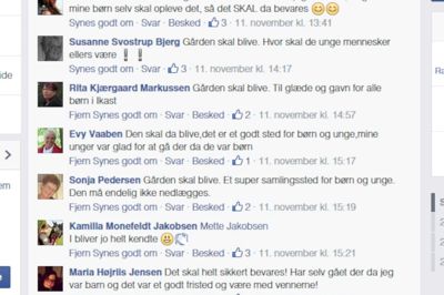 Et udpluk af vores Facebook-side