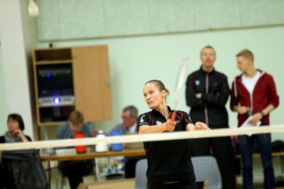 Olga Golovanova vandt en gyserkamp over tre tætte sæt. Ikast-spilleren var bagud 17-20 i tredje sæt, inden hun nappede fem point på stribe. ?Foto: Flemming Hansen (Arkiv)