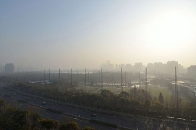 Udsigten fra Svend Erik Hansens bolig, da hans boede i Shanghai. ?Privatfoto