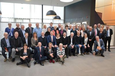 Sådan så det ud, da medlemmer af byrådet og flere andre med tilknytning til Ikast-Brande Kommune var på studietur i Holland - blandt andet for at stifte bekendtskab med »Buurtzorg-modellen«. Foto: Privatfoto