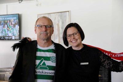 De to filialdirektører fra Ikast og Viborg Ann Kongensgaard og Tage Malling til lokalopgør? foto privat