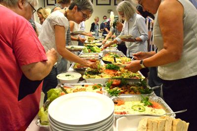 Serveringen ved Folkemødet
var nærmest en kulinarisk oplevelse.