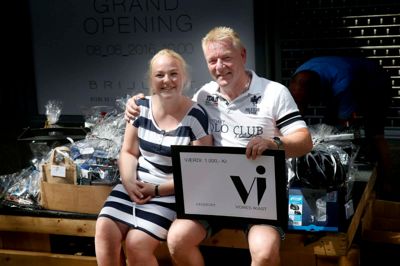Wicky Marie Olesen havde indstillet sin far, Benny Olesen, som blev årets far. ?Foto: Flemming Hansen