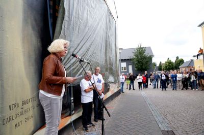 Street art i Brande blev fredag skudt i gang med afsløringen af et nyt gavlmaleri. Derefter gik kunstnerne i gang med deres værker og allerede lørdag middag, var der meget at se på.
Foto: Flemming Hansen