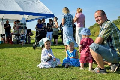 Børnene er en vigtig del af byfesten, der arrangeres af Pårup Borger- og Idrætsforening ?Privatfoto