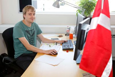 Hip-hip hurra - Martin Arpe Hansen er ny borger
i Ikast-Brande Kommune, og så er han lige fyldt 27 år. ?
Foto: Jens Anton Nordestgaard