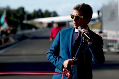 Kronpris Frederik klippede snore da Den Nye Silkeborg Motorvej blev officielt åbnet.
Foto: Jakob Stigsen Andersen