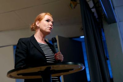 Inger Støjberg fremhæver byfornyelsen i Bording som en målestok for andre kommende byfornyelser i Danmark. ?Foto: Flemming Hansen