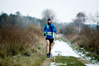 Trailløb rundt om Bøllingsø.
Foto: Jakob Stigsen Andersen