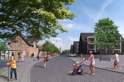 Så flot skulle det gerne komme til at se ud i stationsområdet
