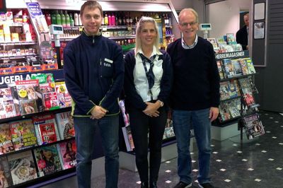 På billedet ses Steven Ottosen, Helle Vestergaard og Arne Bach ?Privatfoto