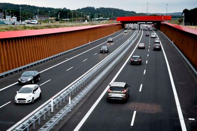 Bilister, der kører fra Aarhus til Herning . Vejdirektoratet har nemlig erstattet Silkeborg med Herning. Foto: Jakob Stigsen Andersen