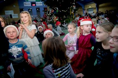 Juletræsfest i Engesvanghallen.
Foto: Jakob Stigsen Andersen