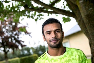 IFS-spilleren Dey Subhankar fik en flot sejr over klubbens tidligere spiller, Victor Svendsen. ?Foto: Tom Laursen
