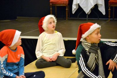 Prøver på forestillingen Jul i Den Gamle Biograf ?Foto: Hans Jørgen Hansen