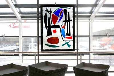 Kunst i Midtjyllands Lufthavn. Foto: Henrik Ole Jensen