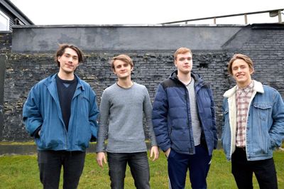 Rusten Hverdag er fra venstre Jonas Götze, Jonas H. Nedergaard, Christoffer Bagger og Mathias Carl ?Foto: Steen hebsgaard