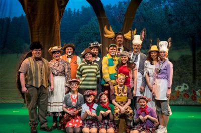 Familiemusicalen Dyrene i Hakkebakkeskoven opføres i vinterferien i MCH Herning Kongrescenter. Foto: MCH/Lars Møller.