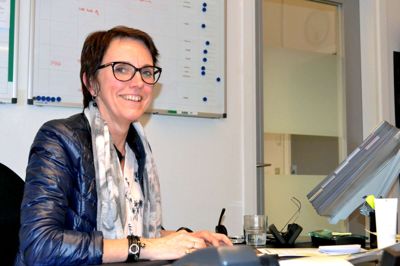 Susanne Guldhammer var på rette sted på det rigtige tidspunkt og kan fejre 25 års jubilæum sammen med sin arbejdsplads: Produktionsskolen ProMidt foto Laila Kempel